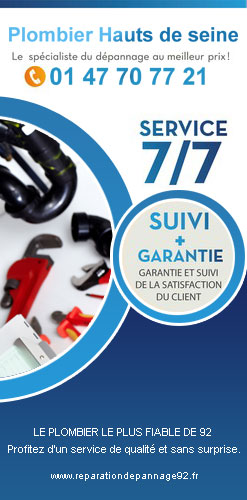 Depannage Plomberie sur les Hauts-de-Seine