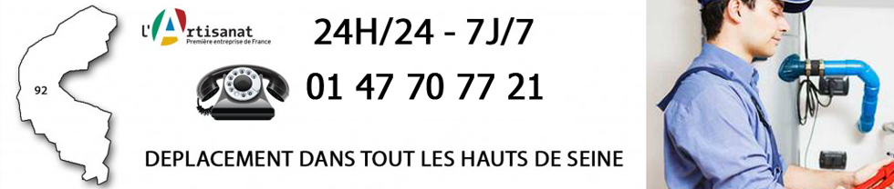 Dépannage rapide de plomberie sur les Hauts-de-Seine par notre plombier Nanterre